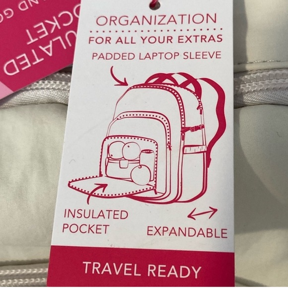 ISAAC MIZRAHI New York Tik Tok Viral Backpack| NWT| Cream Color - Picture 8 of 16